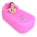 Bathtubs Freestanding LI HAO Shop Modern Home Inflatable Folding Tub Adult Thick Insulation (Large) (Color : Blue) - B07H7K7RYD
